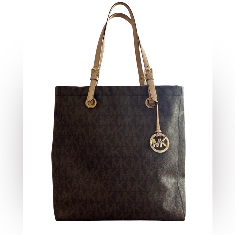 Michael Kors Monogram Brown Tote/Shoulder Bag Like New Condition